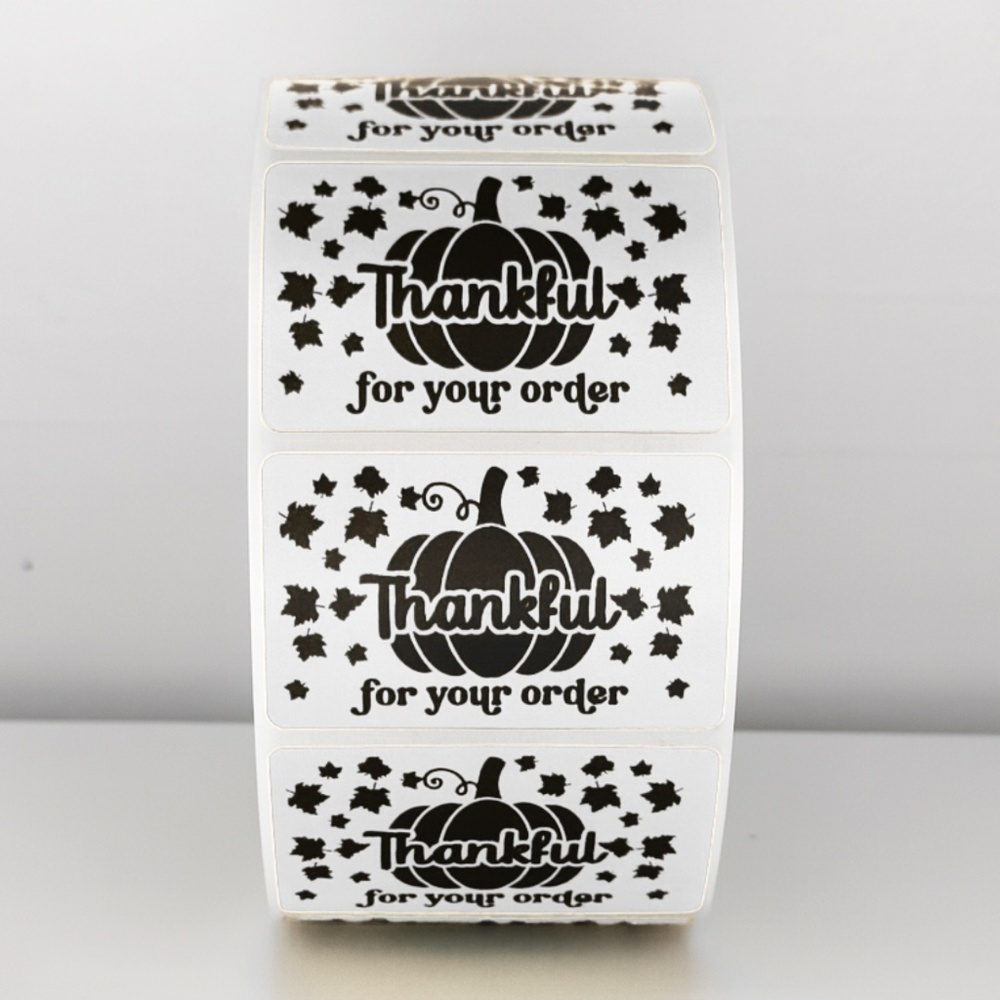Thankful for Your Order Stickers Fall Pumpkin Packaging Labels | Autumn stickers - Picture 9 of 11
